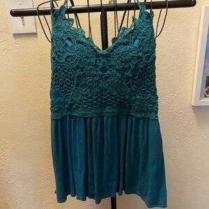 Maurices Teal Embellished Camisole Top